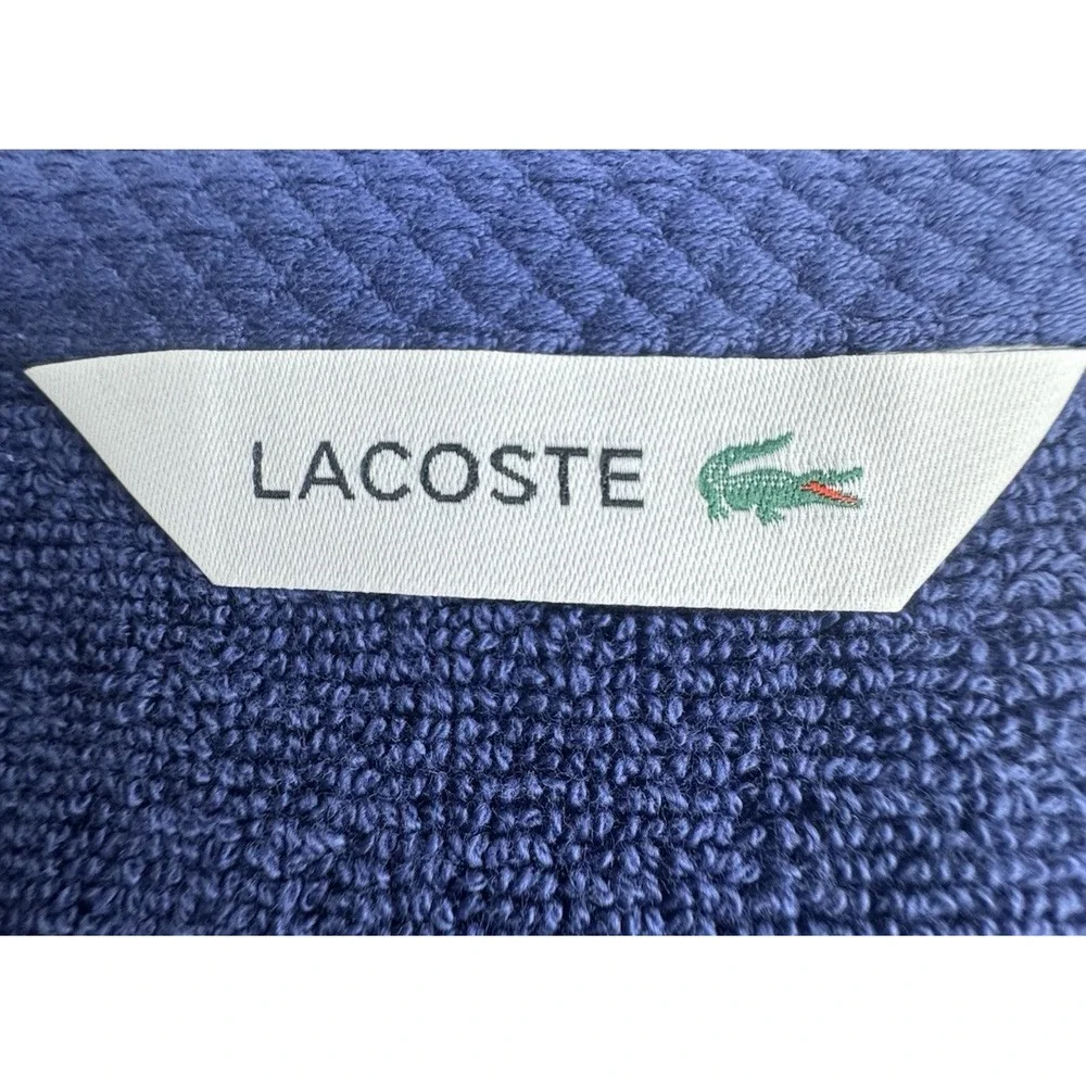 Lacoste Heritage Navy Supima Cotton Hand Towels – Luxury 2‎ Piece Set, 16